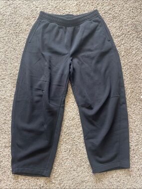 Black Women's Barrel Leg Sweatpants